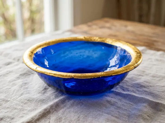 Cobalt & Gold Bowl
