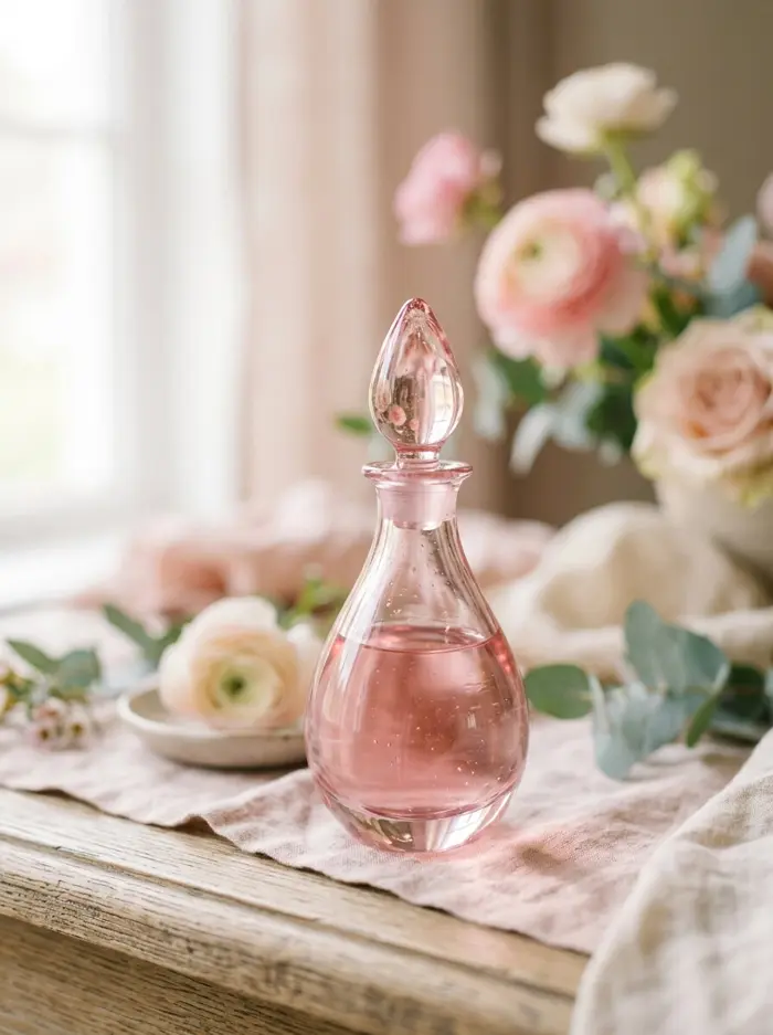 Rose Quartz Perfume Bottle