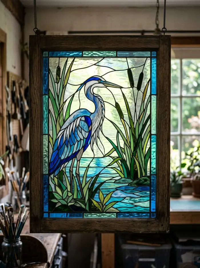 Heron in the Reeds